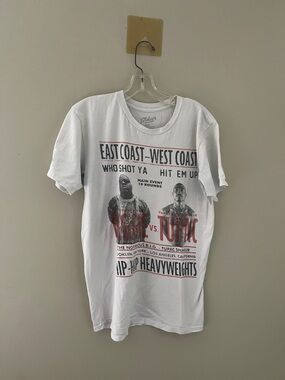Philcos East Coast vs. West Coast Hip-Hop Heavyweights T-Shirt (Biggie vs. Tupac